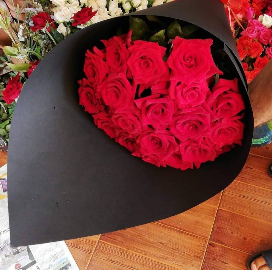 bouquet fleur rouge