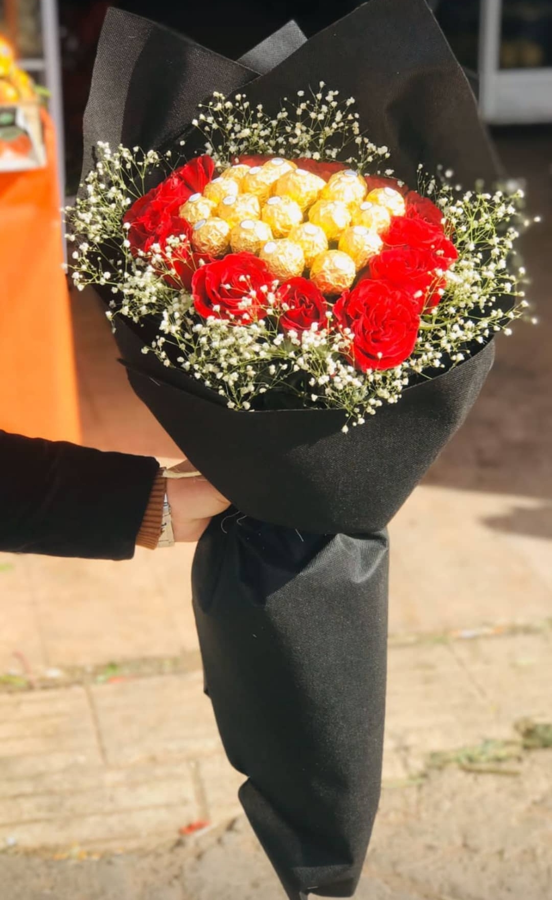 bouquet fleur et choccolat