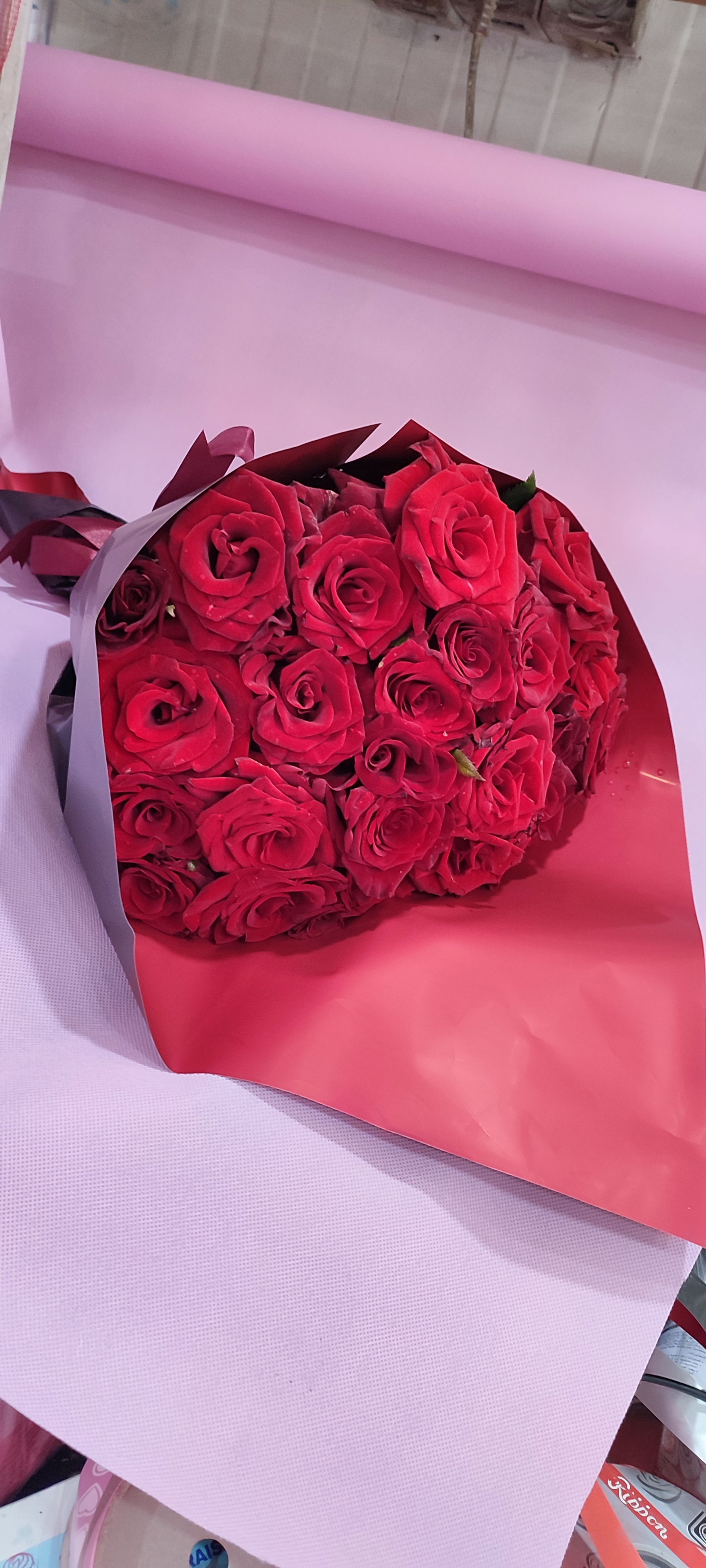 Bouquet de roses rouges