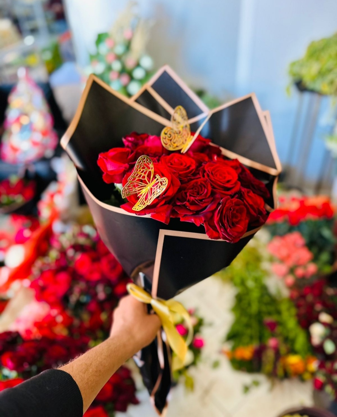 Bouquet de roses rouges