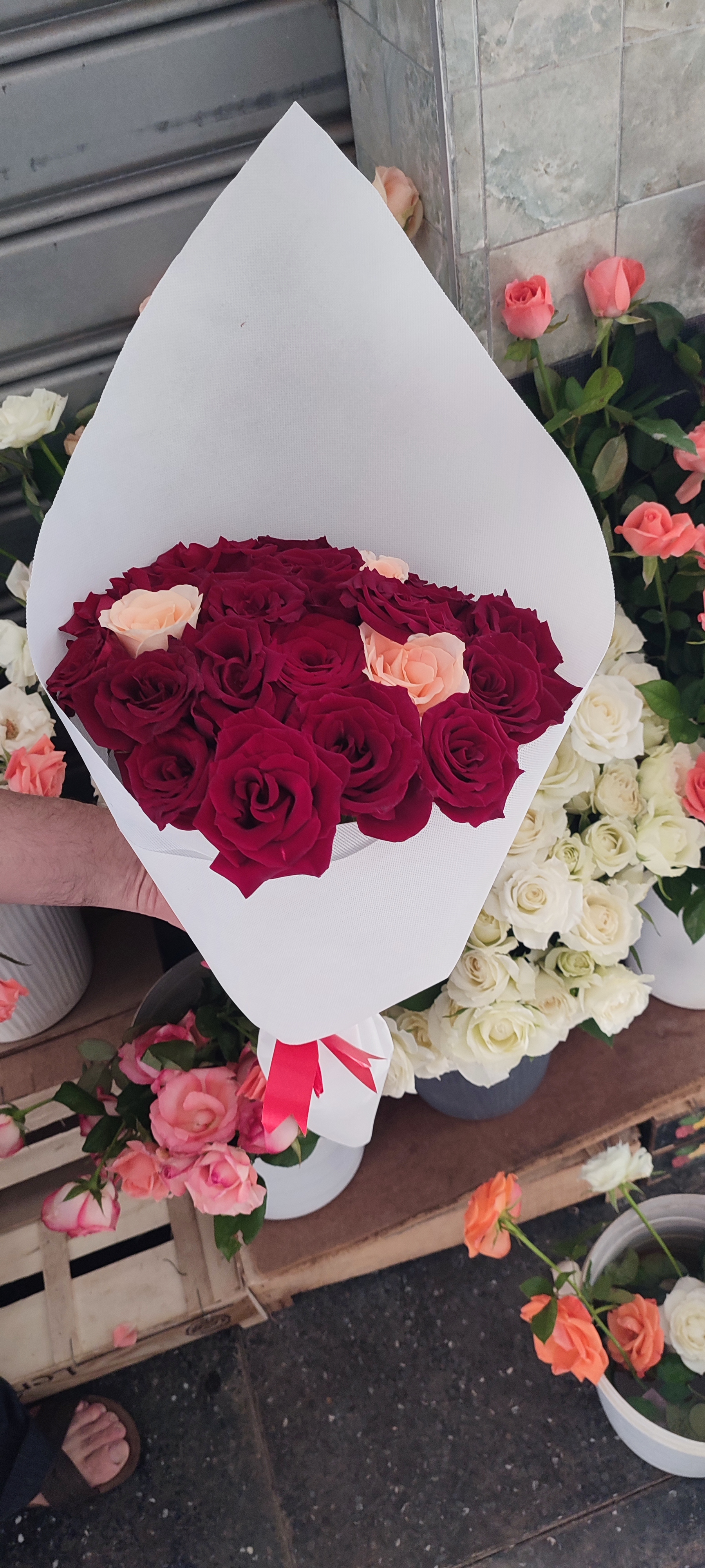 Bouquet de roses rouges