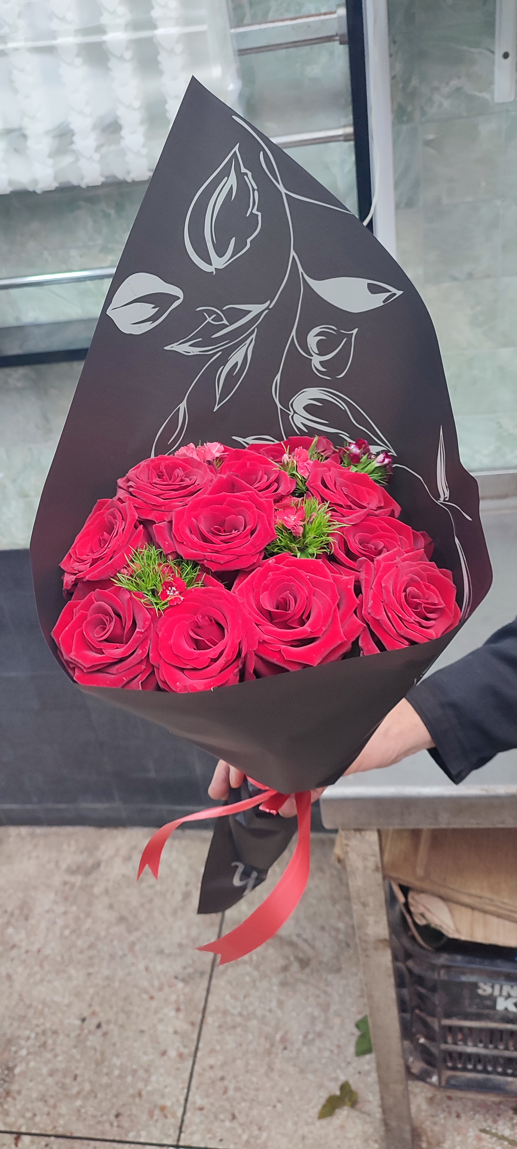 Bouquet de roses rouges
